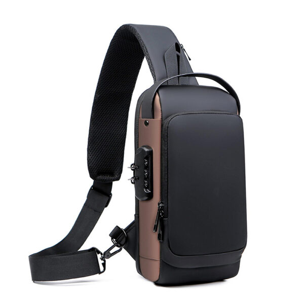 ⁦Portable Waterproof USB Bag شنطة ظهر كروس بودي  مضادة للماء⁩ - الصورة ⁦3⁩