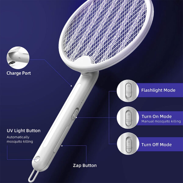 ⁦Hands-free handheld bug zapper - صاعق حشرات محمول بدون استخدام اليدين⁩ - الصورة ⁦3⁩