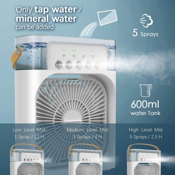 ⁦Portable Air Conditioner Fan - مروحة مكيف الهواء المحمولة⁩ - الصورة ⁦3⁩