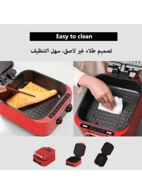 ⁦قدر بديل البوتاجاز والشواية متعدد الاستخدامات 10 * 1 DENX - ضمان عام⁩ - الصورة ⁦6⁩